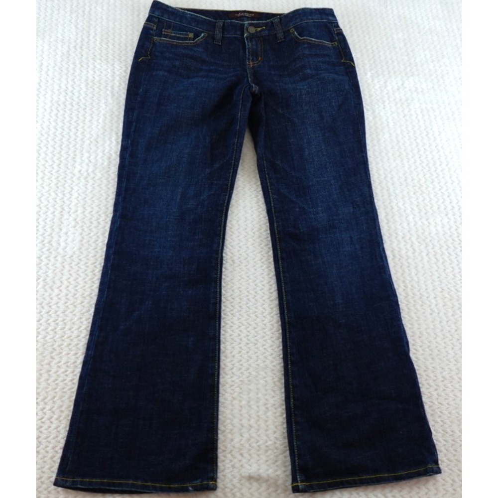 The Limited Blue Denim Jeans Dark Wash Flare Leg Women's Size 8